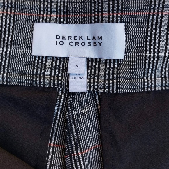Derek Lam 10 Crosby Plaid Ruffled Short - Picture 6 of 7